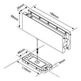 OZONE OCFH-100 (Hydraulic Patch for Glass Door)