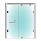 OZONE OSSH-11-ED-PSS Wall to Glass Hinges