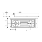 OZONE FS-9400 (HEAVY DUTY DOUBLE CYLINDER FLOOR SPRING)